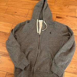 NWOT Ralph Lauren Gray Zip-Up Men's Sweater Size Large